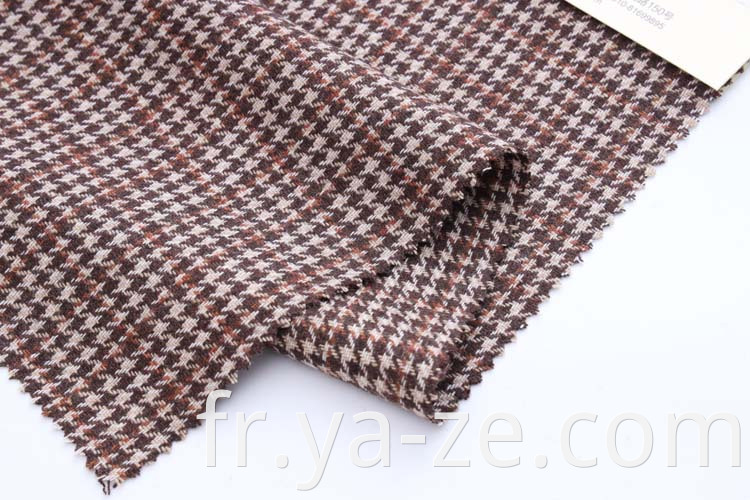 Classic Design Check Plaid Tweed Manufacturer Filyd Dyed Fabric laine laine de laine pour hommes chemises Femme Chlouse Tissu